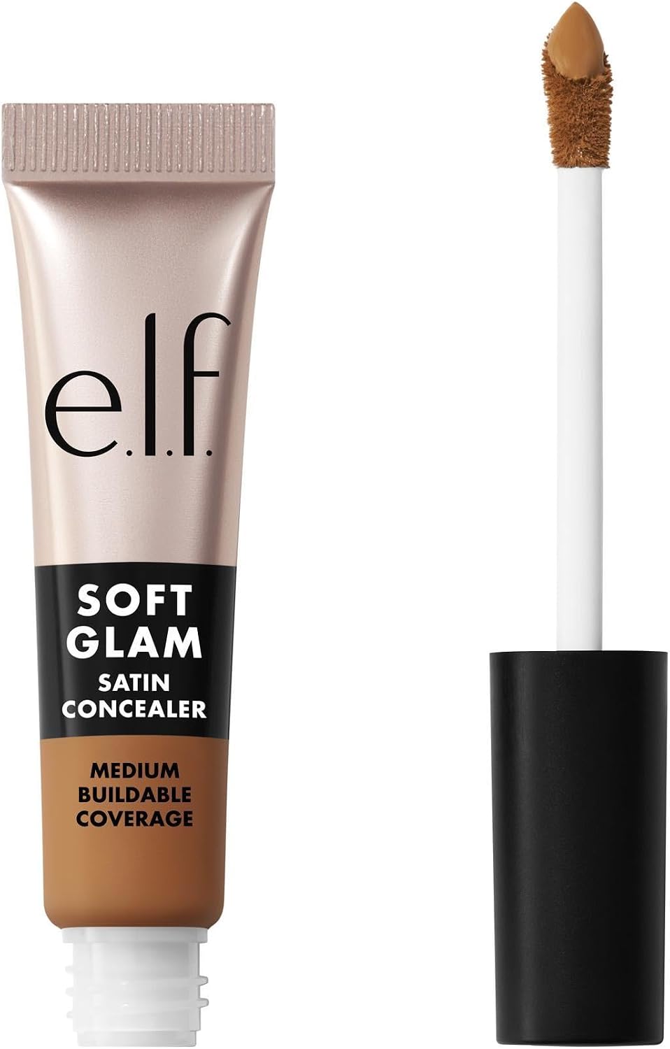 e.l.f. Soft Glam Satin Concealer, Medium Coverage for Impurities and Eye Area, Does Not Soop, Long-Lasting, Vegan and Cruelty Free, 10 Fair Cool
