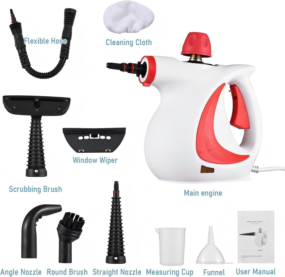 KASTWAVE Handheld Steam Cleaner, High Temperature Pressurized Steam Cleaning Machine for Kitchen Sofa Bathroom Car (A)