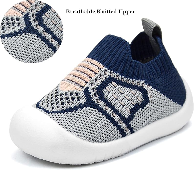 ZONEY Baby Shoes Toddler First Walking Shoes Infant Sneakers Breathable Knitted Mesh Boy & Girls Shoes