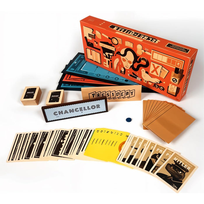 AMERTEER Secret Hitler Board Game, Strategy Card Game for Family Party - Looking Hidden Roles Game The World's Ever Seen for Friends Gathering, Group Fun, and Multiplayer Interactive Games