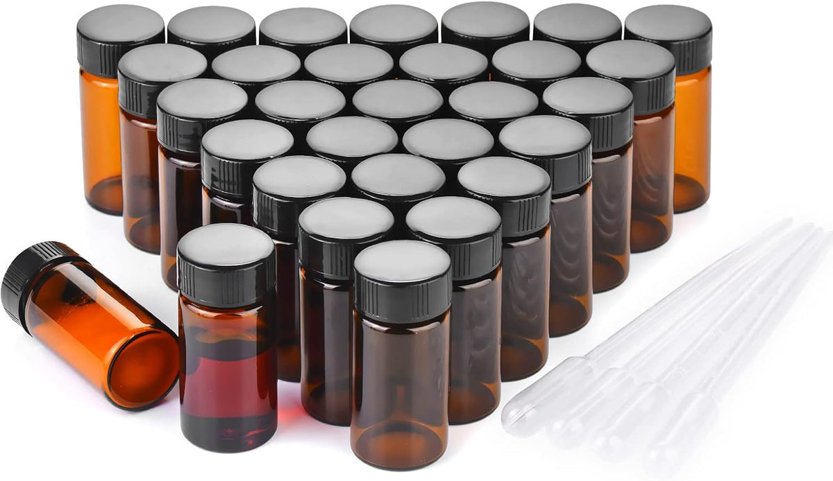 5ml Clear Small Glass Vials 100pcs with Screw Caps(100pcs) β image 7