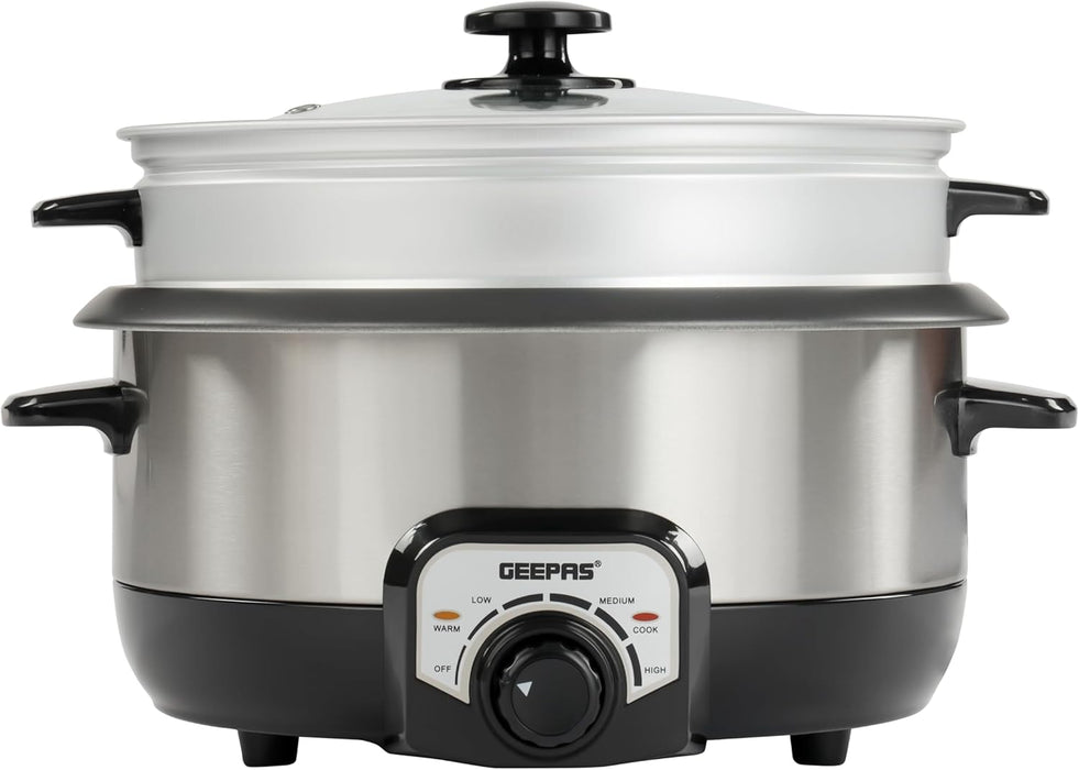 Geepas GRC4333 Multifunctional Rice Cooker with Porridge Function, Large capacity of 3.0L and is ideal for preparing meals for the entire family|2-year warranty.