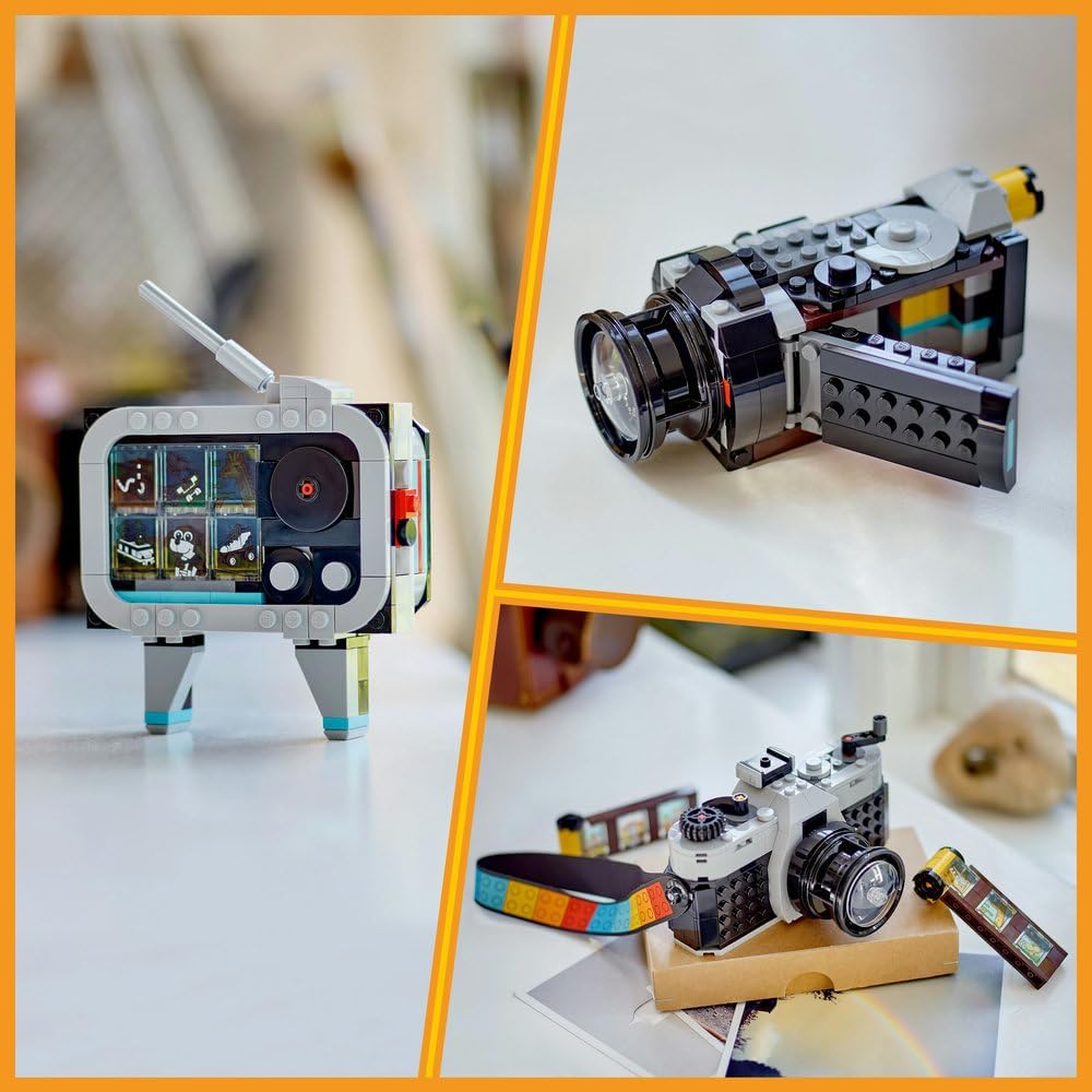 Creator 3in1 Retro Camera Toy to Video Camera to TV Set, Kids' Desk Decoration or Bedroom Accessories, Photography Gifts for Girls and Boys Aged 8 Plus Years Old Who Enjoy Creative Play 31147 – image 2
