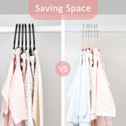 ManGotree Baby Velvet Hangers,Infant and Toddler Hangers,No-Slip Children Hangers, Ultra-Slim Space Saving Kids Hangers, Sturdy&Durable Clothes Hangers 15 Pack (Pink)