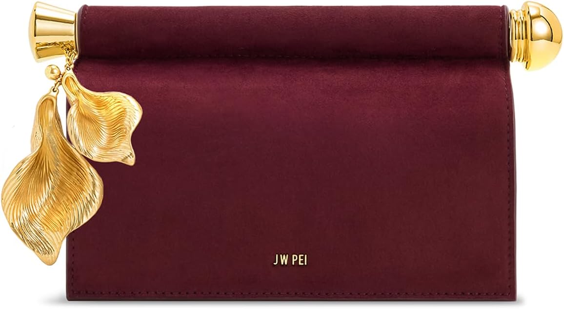 Women's Holly Metal Pendant Embellished Clutch β image 8