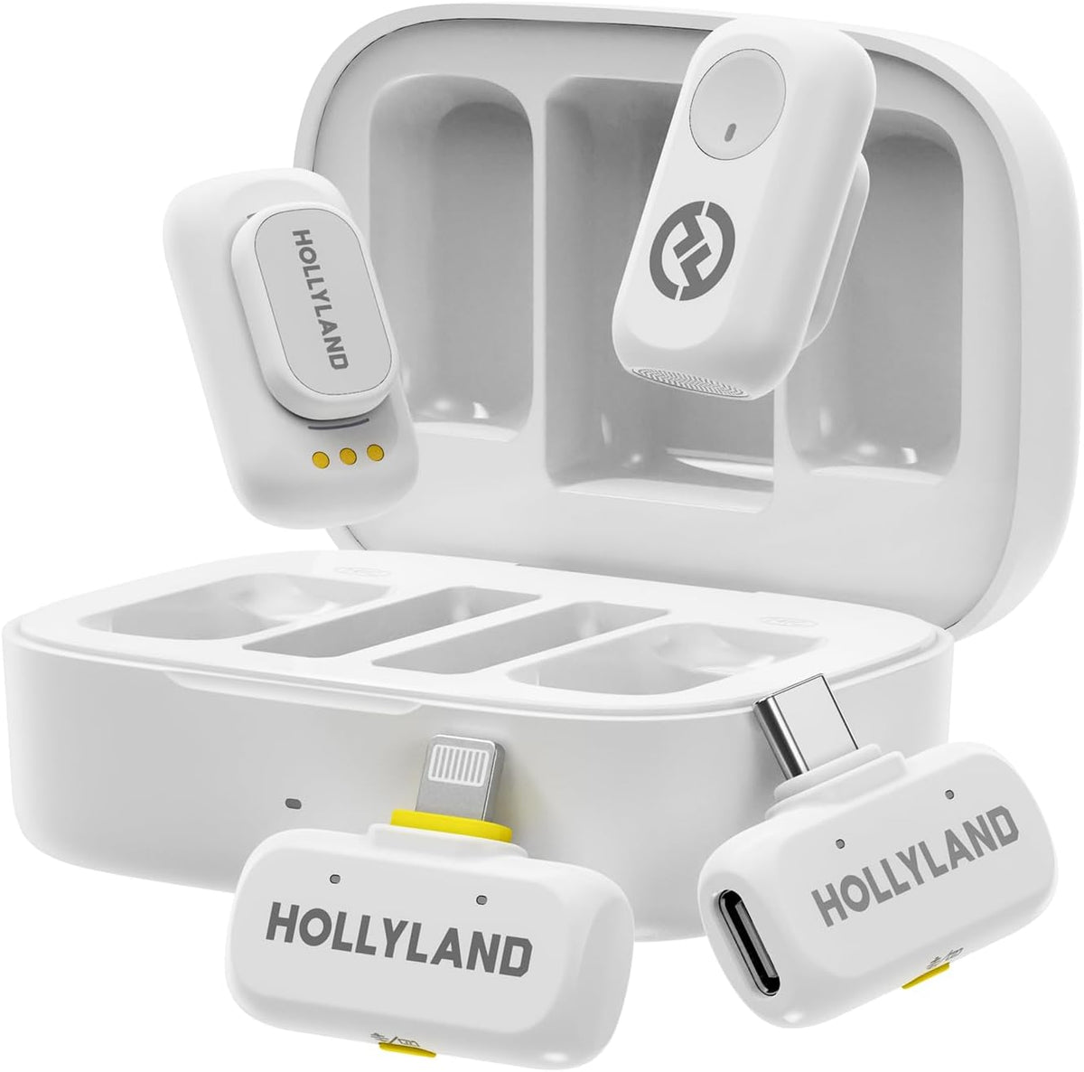 Hollyland LARK A1 DUO Type-C Version Wireless Microphone for iPhone 15/16 & Android, Pure Sound, 3-Level Intelligent Noise Cancellation, Magnetic Mini Microphone for Vlogging, YouTube, Podcast, TikTok β image 6