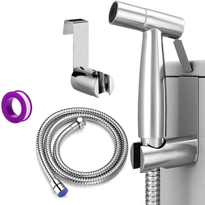 4 Pcs Bidet Toilet Sprayer Set Handheld Bidet Sprayer Kit Bathroom Hand shower for Self Cleaning Shattaf Set
