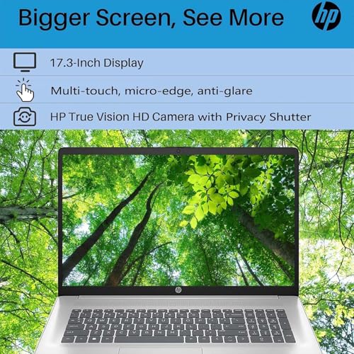 HP 17inch Touchscreen Laptop AI 2024-10Core Intel i7-150U Beat i7-1355U -Backlit Keyboard -Windows 11 - Office 365 One Year -Computadora Laptop- Work Business College (32GB RAM| 1TB PCIe SSD)