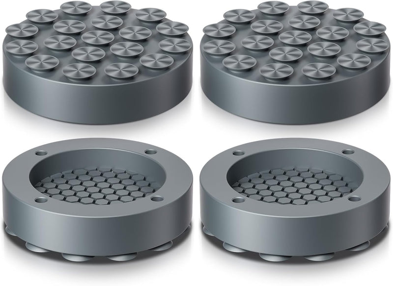 OSHIMA 4PCS Anti Vibration Pads for Washing Machine, Washing Machine Feet Pads with Strong Adsorption Suction Cup for Washing Machine & Dryer Washing Machine Feet Pad Washing Machine Rubber Feet Pad
