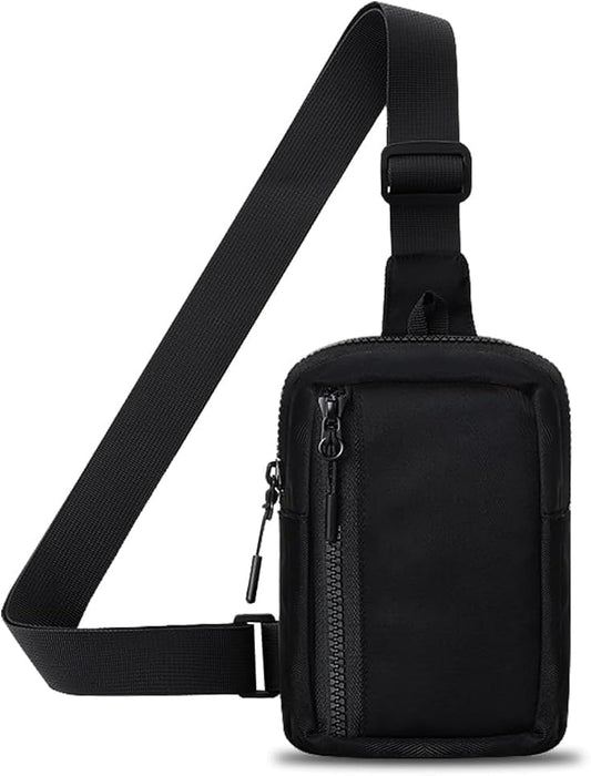 Azonee Sling Bag for Women Men, Small Crossbody Bags Waterproof Nylon Chest Bag with Adjustable Strap Shoulder Bag Sling Backpack Chest Daypack Crossbody Backpack for Travel Sports Running Hiking