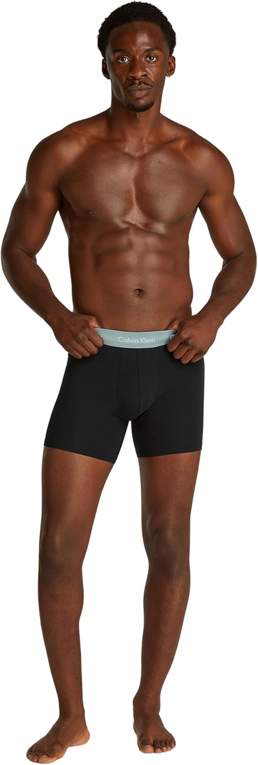 Calvin Klein Mens BOXER BRIEF 3PK Underwear Bottoms (pack of 3)