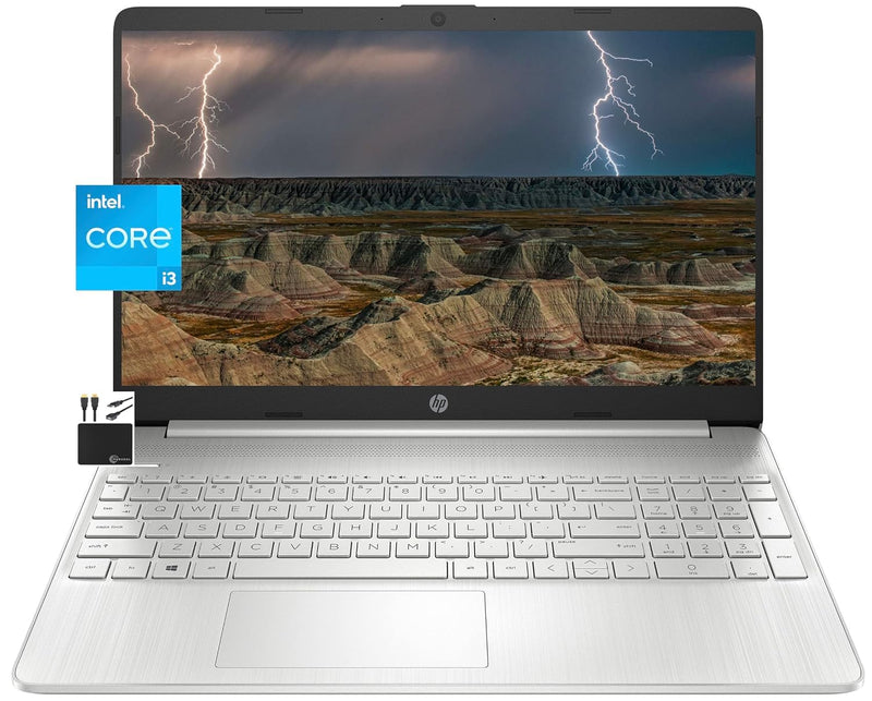 HP Newest Laptop , 15.6" HD Display, Dual Core Intel i3-1115G4 (Upto 4.1GHz,Beats i5-1030G7), 16GB RAM, 512GB SSD, HD Webcam, Bluetooth, WiFi 6, 11+ Hour Battery, Win 11 (Upgraded)