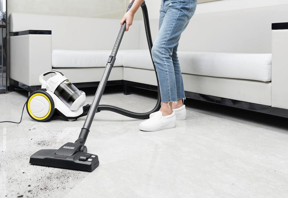 Karcher VC 3 Plus Bagless Vacuum Cleaner Compact Multi-Cyclone Technology with HEPA 13 Filter for Efficient Home Cleaning