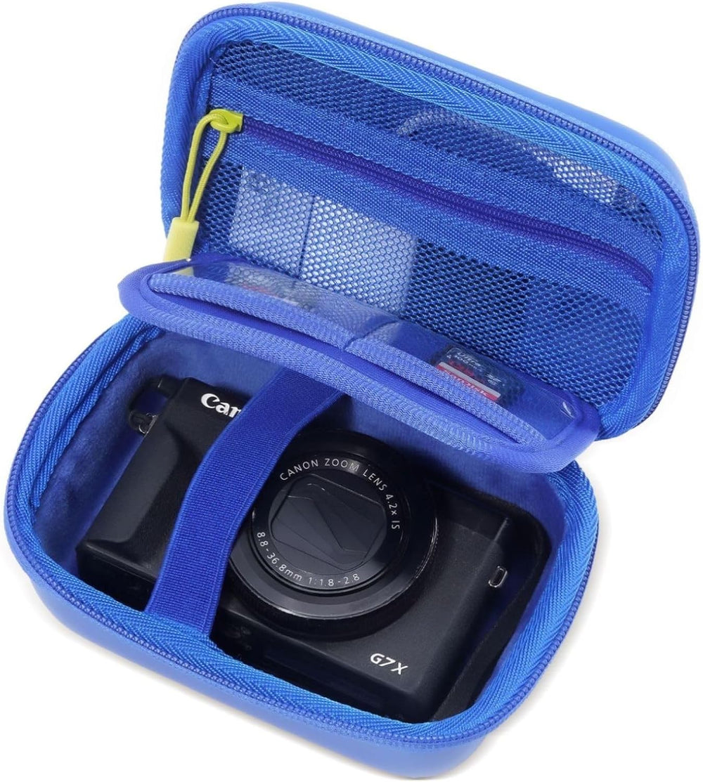 ProCase Hard Shell Digital Camera Case for Canon G7X Mark III -Black Compact Small Cameras Travel Carrying Storage Bag for Sony Cybershot, PowerShot SX740, Ricoh GR III, Kodak Pixpro