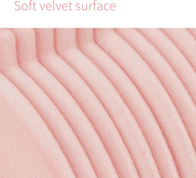 ManGotree 30 Pack 11inch Baby Clothes Hangers, Velvet Kids Toddlers Coat Hangers with Ultra Thin & Non-Slip Design (Beige)