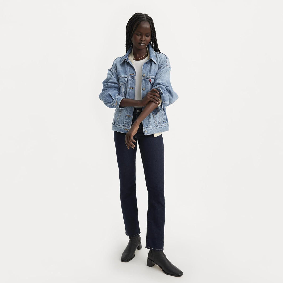 314 Shaping Straight Jeans for Women, Dark Indigo – image 1