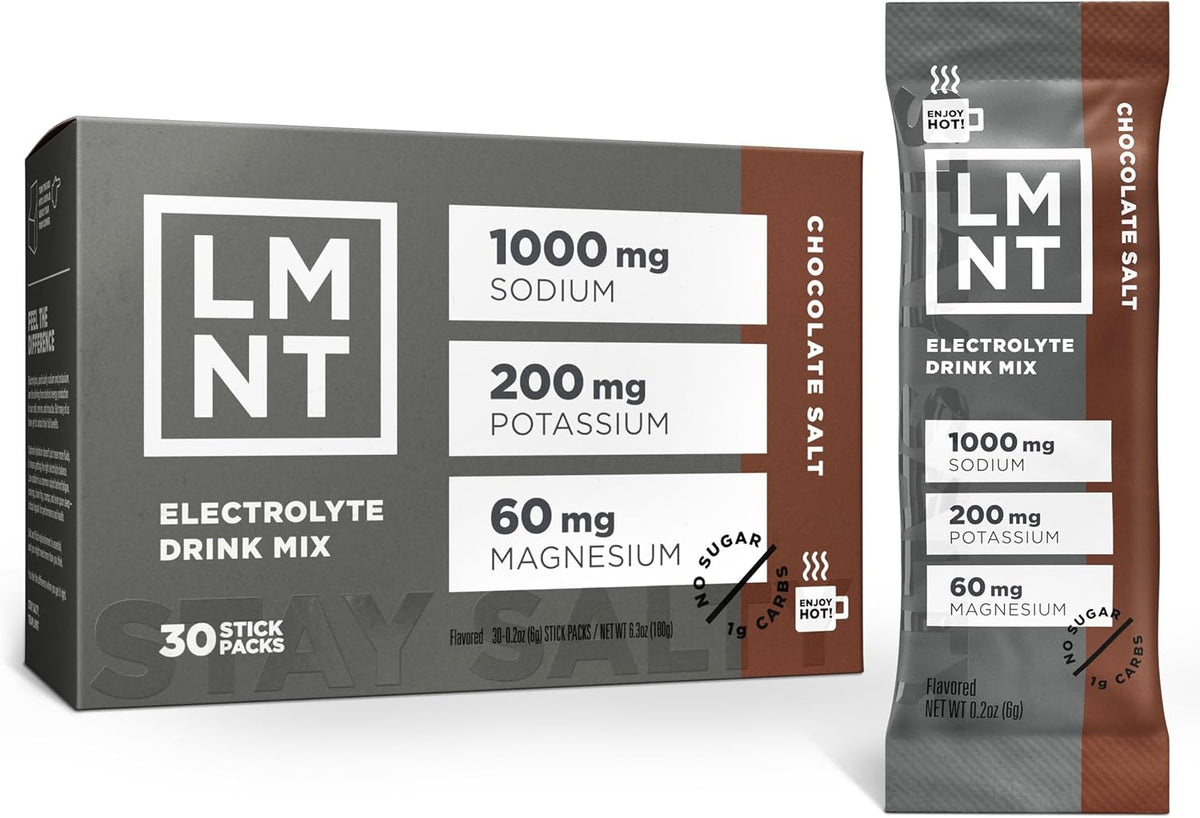 Drink LMNT Keto Electrolyte Powder Packs Paleo Hydration Powder Sugar-free, Artificial Free Raw Flavourless 30 Sticks Pack β image 4