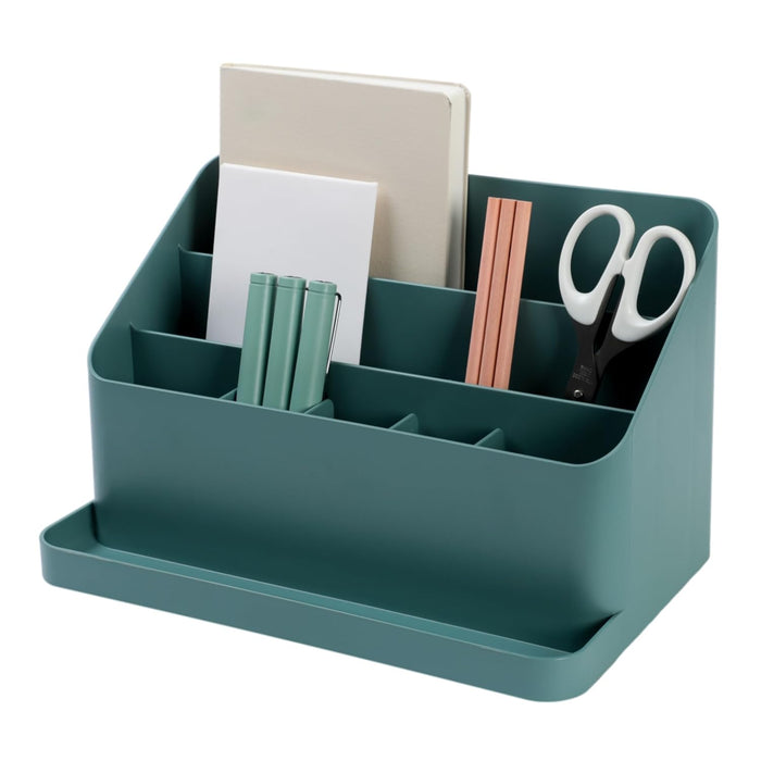 BLUE GINKGO Desk Organizer - Office Organization | Stationery, Craft Organizer, Pencil Holder, Pen Holder for Desk | Office Desk Accessories (Made in Korea) - Green