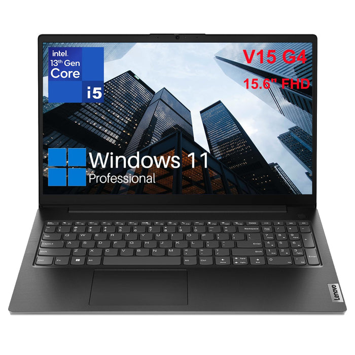 Lenovo V15 G4 15.6" FHD Business Laptop Computer, 13th Gen Intel Octa-Core i5-13420H up to 4.6GHz (Beat i7-1355U), 16GB DDR4 RAM, 512GB PCIe SSD, WiFi, Bluetooth 5.2, RJ-45, Windows 11 Pro, Befectoy