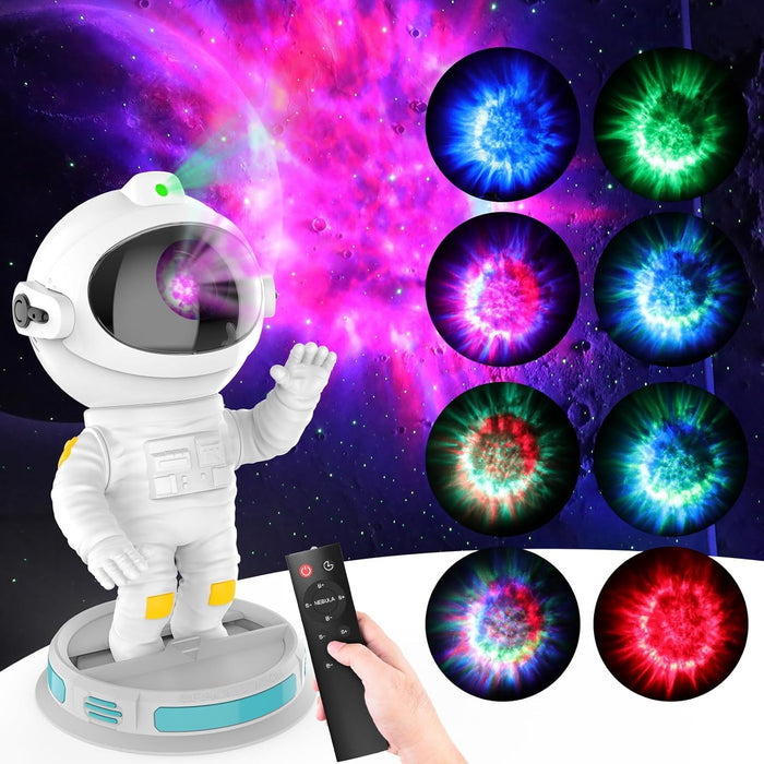 Astronaut Galaxy Projector, Azonee Spaceman Light Projector with Remote Control and Timer, 360° Rotation Astronaut Light Projector with Nebula, Nebula Ceiling LED Lamp for Kids, Room Decor, Gift