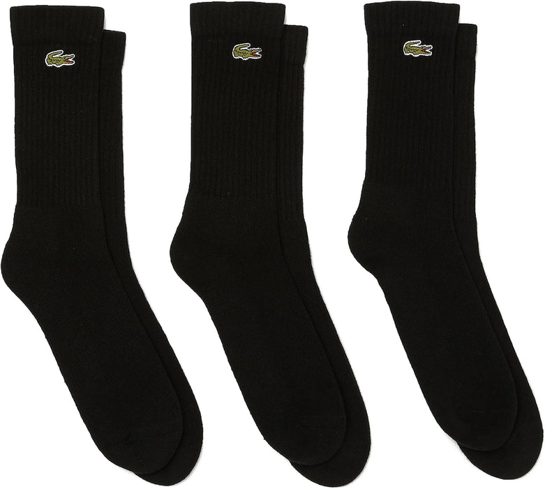 Lacoste Mens Ra4182 Socks, Noir/Noir-Noir, One Size