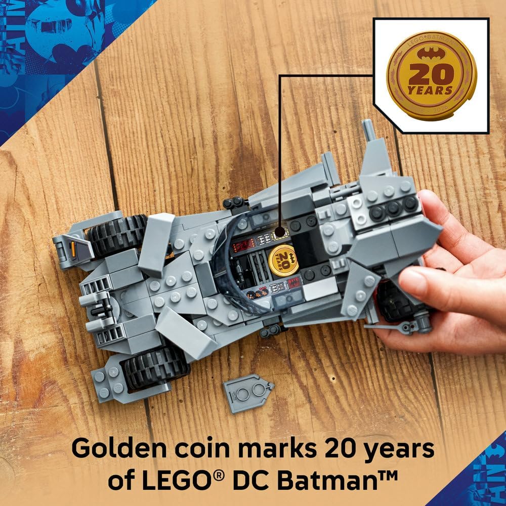 DC Batman Batman v Superman Batmobile 76331 Car Toy, Collectible Minifigure & Golden Coin, Super Hero Model Kit, Gift for 9+ Year Old Boys & Girls, 220 Pieces – image 6