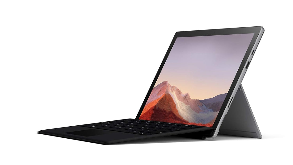 Microsoft Surface Pro 7 – 12.3" Touch-Screen - 10th Gen Intel Core i5-8GB Memory - 256GB SSD (Latest Model) – Platinum with Black Type Cover (Renewed)