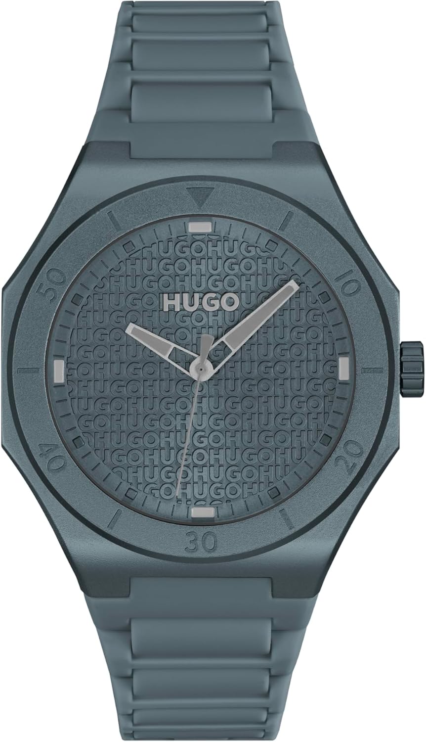 MEN'S BLA BLACK STRAP WATCH