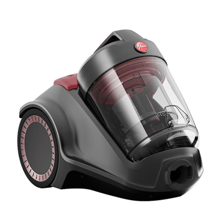 Hoover Power 6 Advanced 3Litre Bagless Canister Vacuum Cleaner 2200W, Cyclonic Technology with HEPA Filter, Grey-Red - CDCY-P6ME
