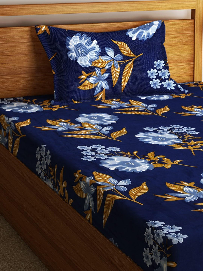 Fashion String 144TC Nature Embrace Lush Green Single Bedsheet with 1 Pillow Cover