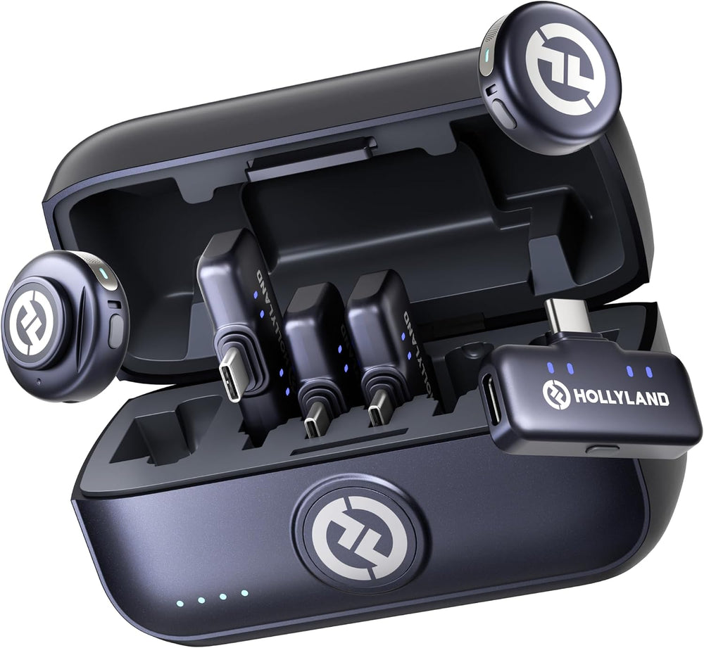 Hollyland Lark M3(2TX+4USB-C RX) Mini Wireless Microphone,Detail-Rich Audio