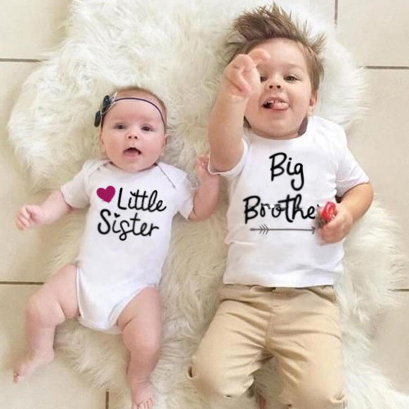 Kids Boys Big Brother T Shirts Tops Toddler Baby Tees Outfit Summer Short Sleeve Clothes Older Brother Announcement Gift