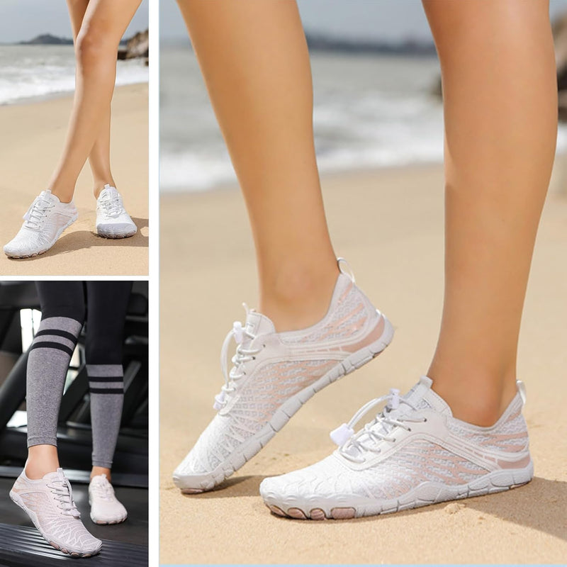 HommyFine Men Women Water Shoes Quick Dry Aqua Sports Water Shoes Ultralight Anti Slip Sole Water Shoes for Swimming Diving Snorkeling and Hiking Big Size Shoes Hard Sole