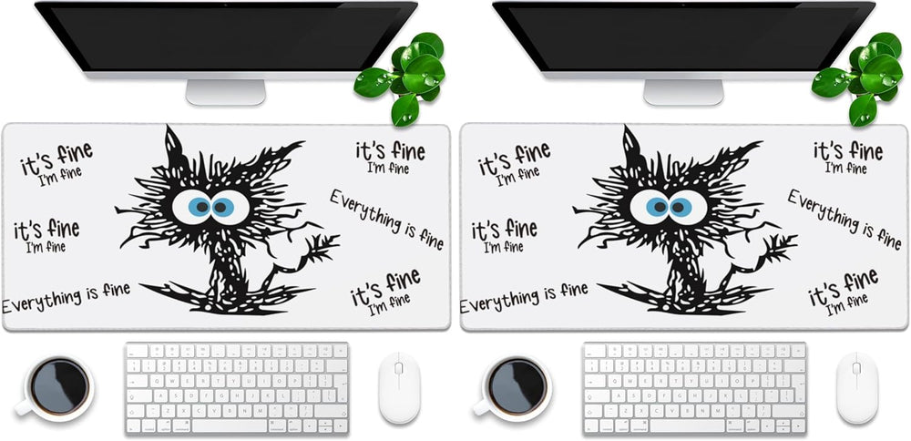 Desk Pad, Green Honeycomb Science Technology Extended Gaming Mouse Pad Large, 35.4"x15.7" Big Mouse Pad with Non-Slip Base and Stitched Edge, Long Computer Keyboard Mouse Mat for Home Office Work