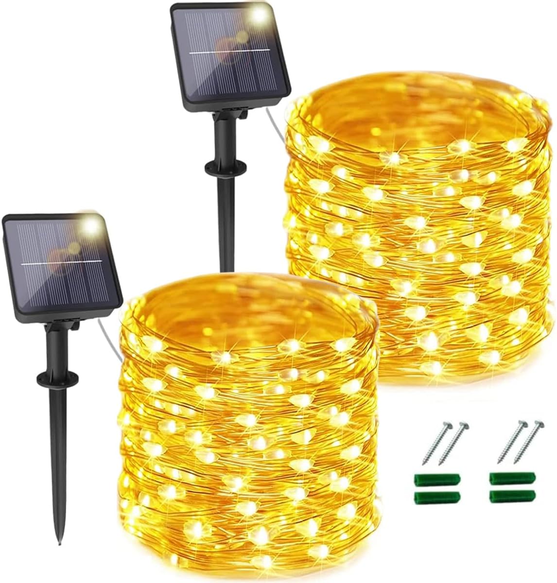 Solar Fairy Lights Outdoor 2 Pack Total 24m 200 LED β image 5