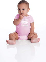 I Get My Awesomeness From My Grandpa - Grandpas Sidekick Funny Romper, One-Piece Baby Bodysuit