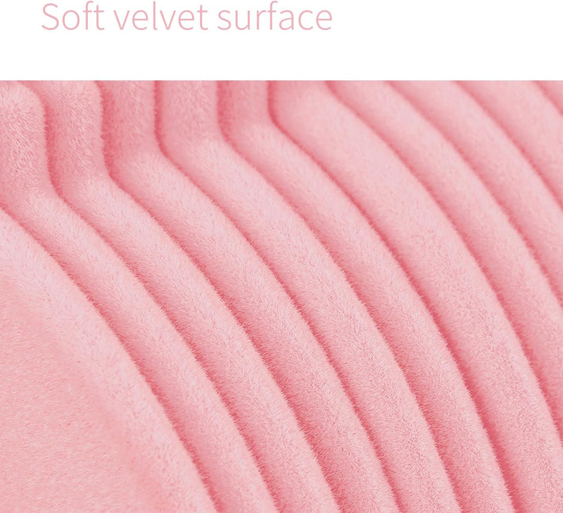 ManGotree Baby Velvet Hangers, Infant and Toddler Hangers, Non-Slip Children Hangers, Ultra-Slim Space Saving Kids Hangers, Sturdy Clothes Hangers 15 Pack (White)