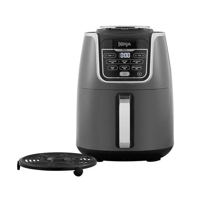 Ninja Air Fryer Max Xl Af160, Max Crisp, Air Roast, Bake, Reheat, Dehydrate, 5.2 Liters, 1750 Watts, Grey and Black"Min 2-year manufacturer warranty"