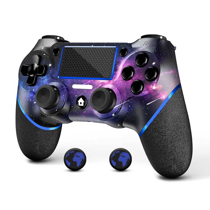 AceGamer Wireless Controller for PS4, Game Controller for Ps4 with Double Vibration,Touchpad, Stereo Headphone Jack, Six Axis Motion Control, Compatible with Ps4/Slim/Pro Console (galaxy)