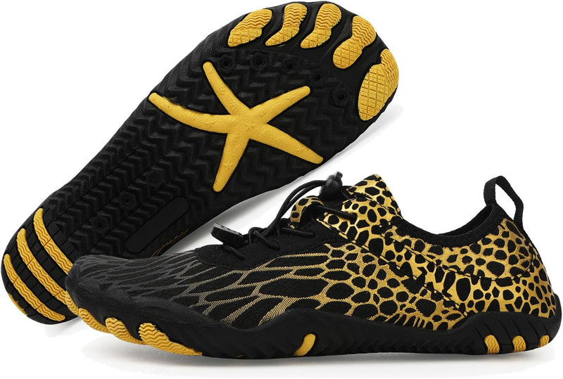 HommyFine Men Women Water Shoes Quick Dry Aqua Sports Water Shoes Ultralight Anti Slip Sole Water Shoes for Swimming Diving Snorkeling and Hiking Big Size Shoes Hard Sole