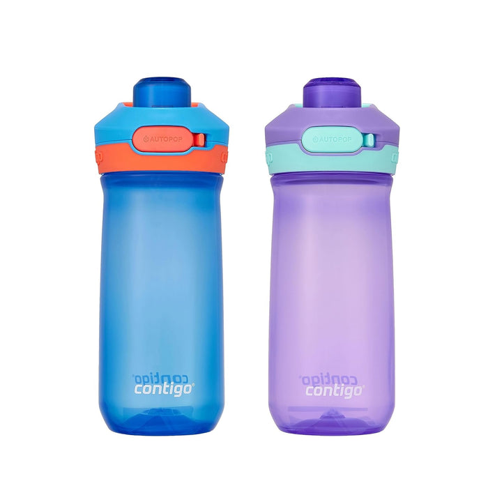 Contigo Jessie Beverage|Water Bottles, 14 oz, BLUE POPPY AMETHYST