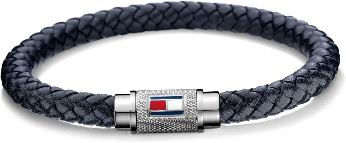 Gray Double Wrap Leather Bracelet For Men β image 6