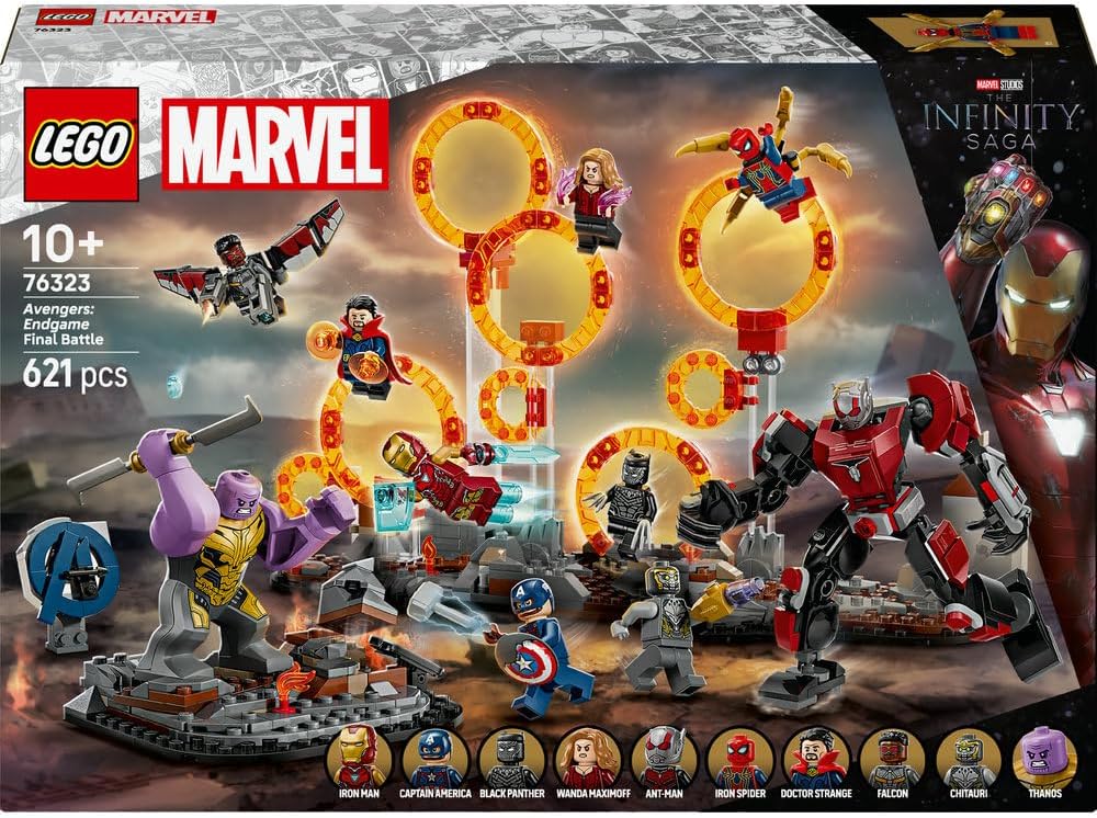 Marvel Avengers: Endgame Final Battle 76323 Building Toy, Thanos Figure, Ant-Man Mech & 9 Minifigures, Play Set, Gift for 10+ Year Old Boys & Girls, 621 Pieces – image 10