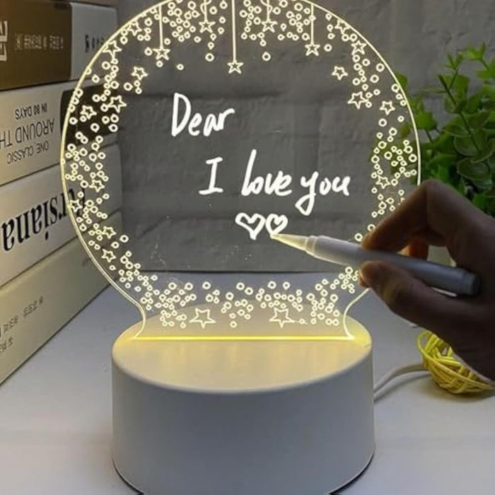 Storecho Gifts, 3D LED Message Board Night Light - Stylish Home Décor and Perfect Gifts for Women, Men, and Kids. Ideal Birthday Gift, Night Light, and Room Decor for Her. (MESSAGE)