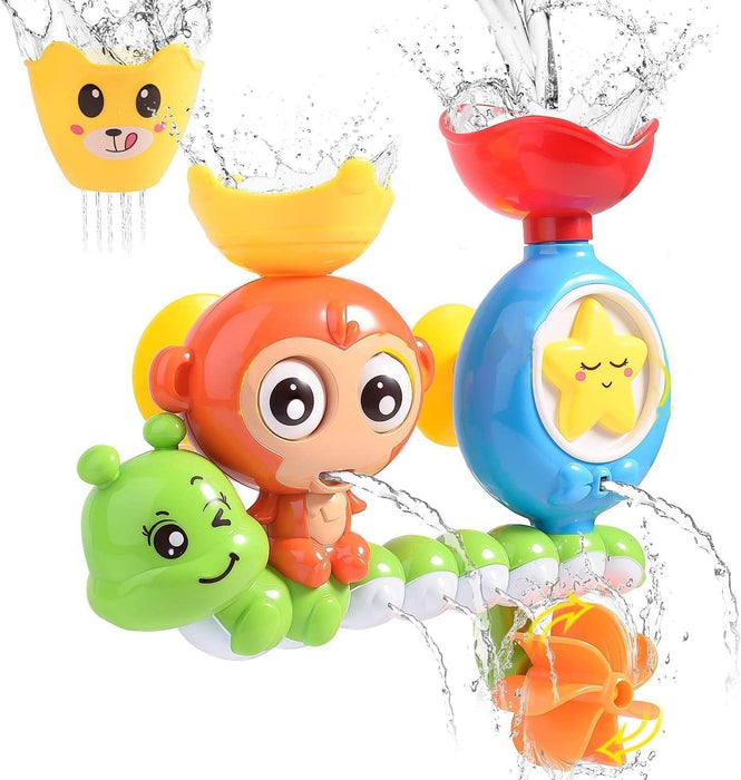 Baby Bath Toy for Toddlers 2 3 4 5 Years Baby Kids Boys and Girls,Bathtub Toy - Spinning Gear and Googly Eyes for Toddler or Baby Bath Time Sensory Development,Bath Tub Toys for Kids Baby