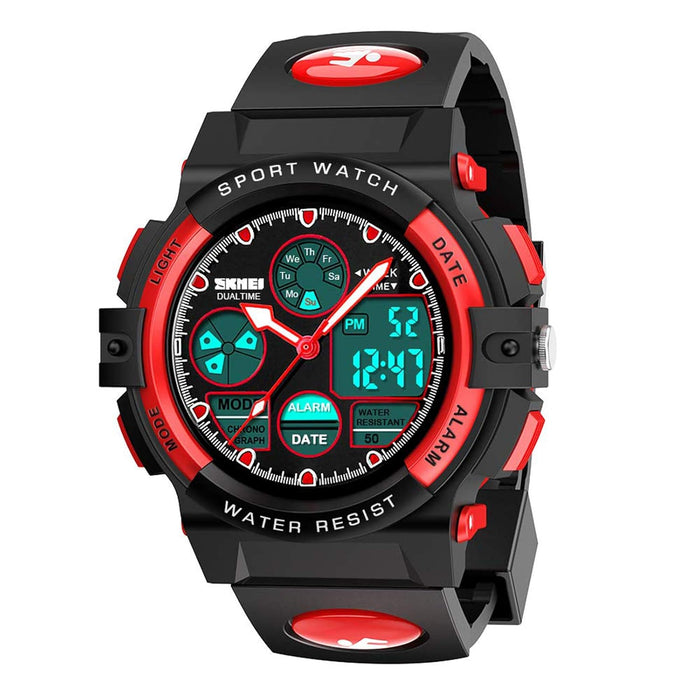 Kids Digital Sport Watch, Boys Girls Waterproof Sports Outdoor Watches Children Casual Electronic Analog Quartz Wrist Watches with Alarm Stopwatch