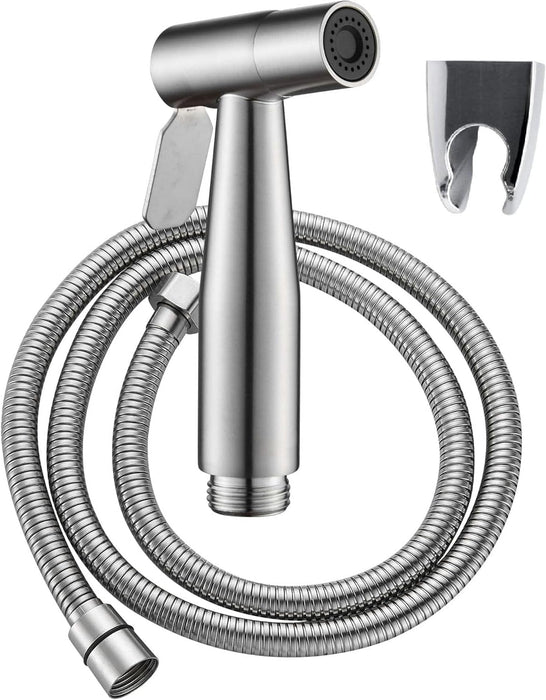 Handheld Bidet Sprayer Toilet Sprayer Stainless Steel Brushed Bathroom Shower