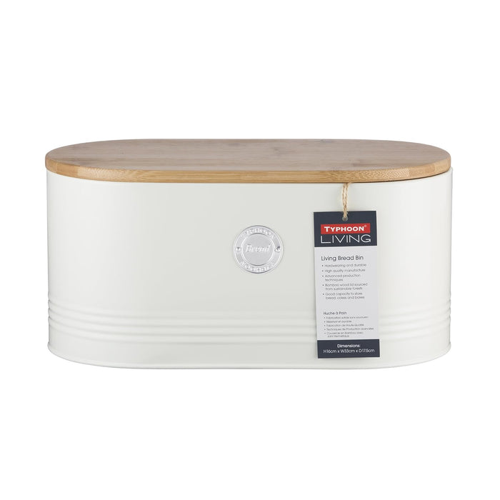 Typhoon Living Cream Bread Bin, 34 x 18 x 15 cm