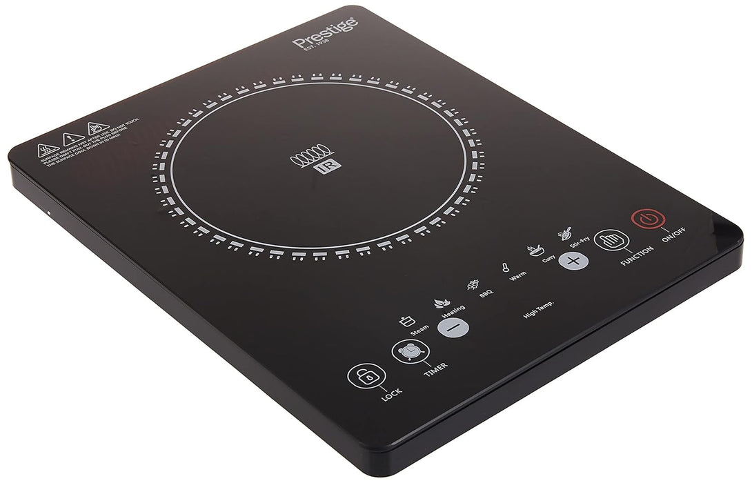Prestige Infrared Single Cooktop, 2000 Watts, 8 Digital Temp Control, Black Crystal Plate, 220-240V, 50-60Hz, Touch Control. -Pr7505