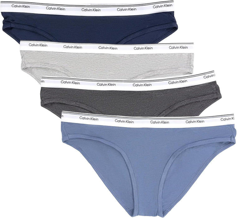 Calvin Klein Womens Bikini Cotton Modal Underwear Pack Of 4